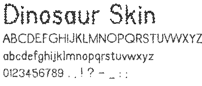 Dinosaur Skin font